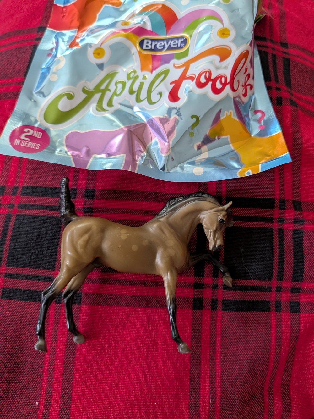 Breyer Brown and Black April Fool's Toy Horse Figurine